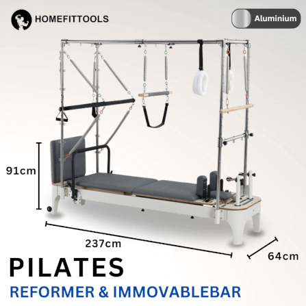 อุปกรณ์พิลาทิส Homefittools Pilates Reformer & Immovable Bar_2